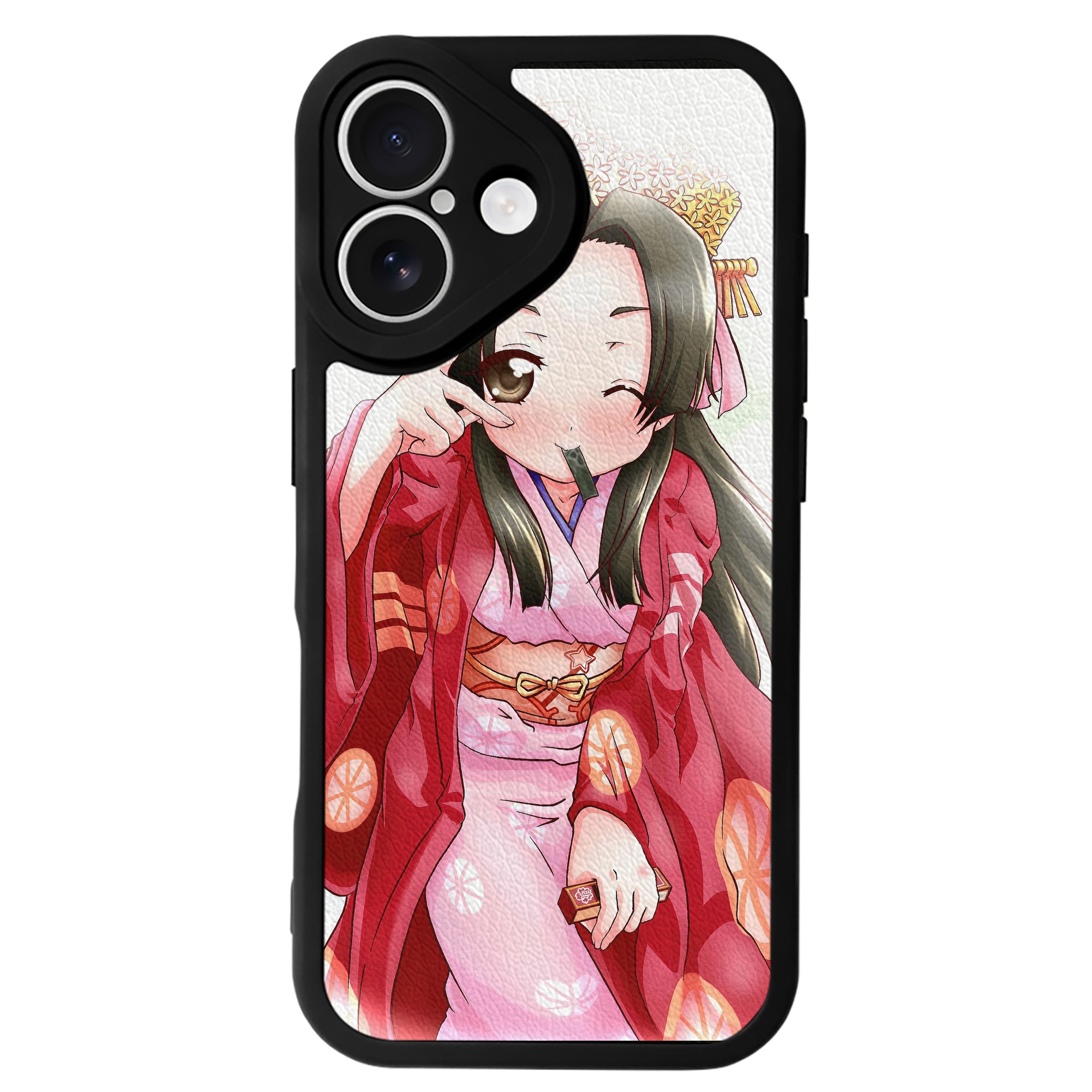 （画像用） ぎんたま 坂田銀時（さかたぎんとき） 神楽 志村新八（しむら しんぱち） GINTAMA Sakata Gintoki Kagura Shimura Shinpachi 【iPhone 16シリーズ対応】シリコンスマホケース（レザー調） 材質：シリコン